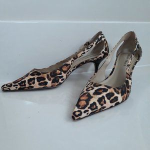 Leopard Kitten Heels | Ellen Tracy | Size 10